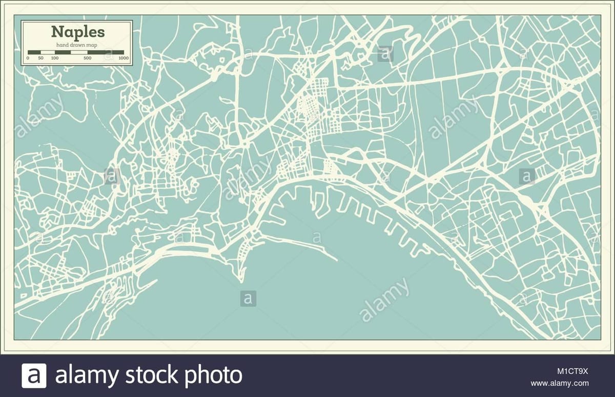 نقشه ناپل ایتالیا شهر
