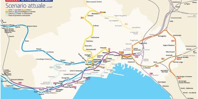 نقشه naples metro
